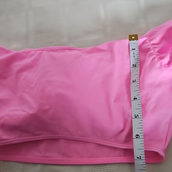 Host Pick Victoria's Secret Off The Shoulder Lightly Padded Swim Top Small Pink - Picture 9 of 16